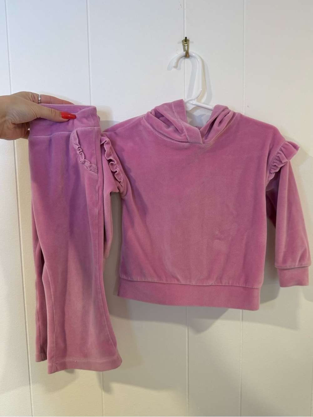 90 Degree by Reflex Velour Hoodie & Pants